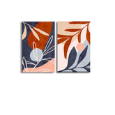 Abstract plant leaf (2panel) | Wall Art